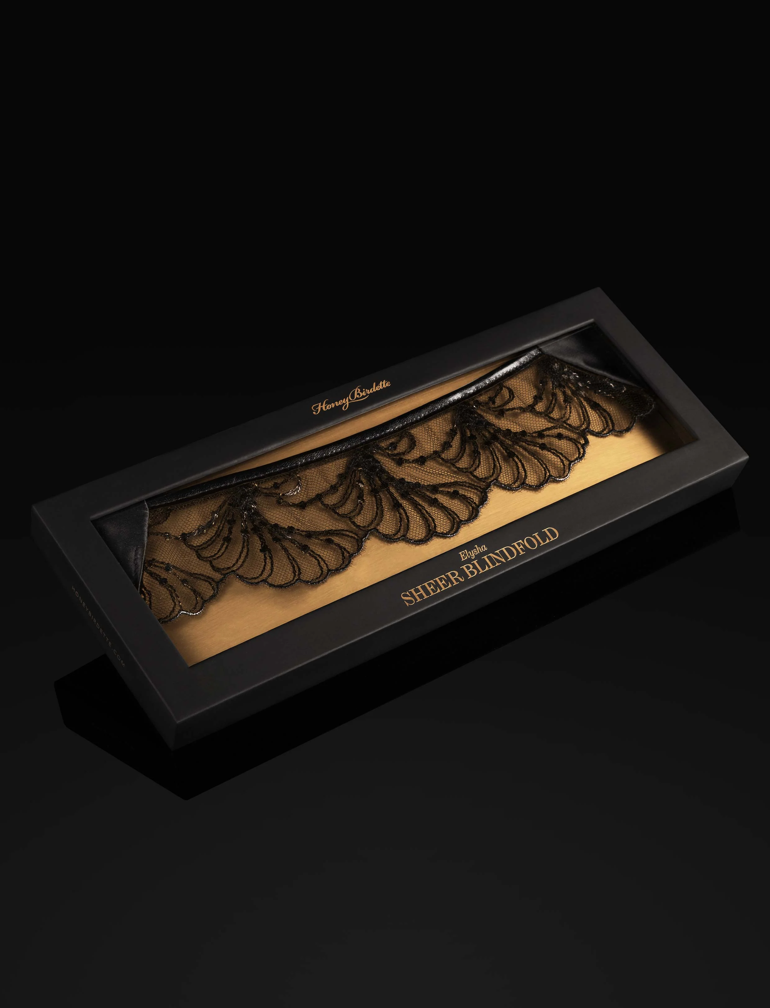 Black Sheer Lace Blindfold